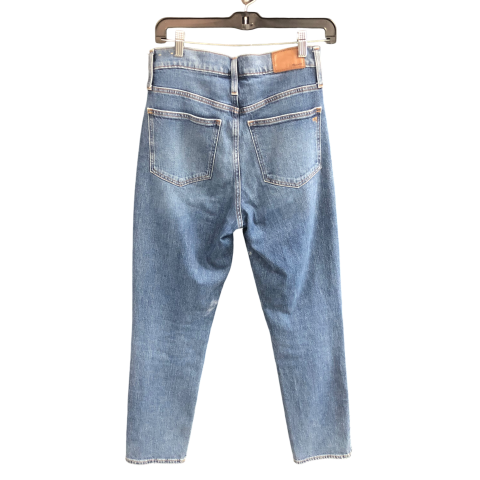 Jeans Straight By Madewell In Blue Denim, Size: 4