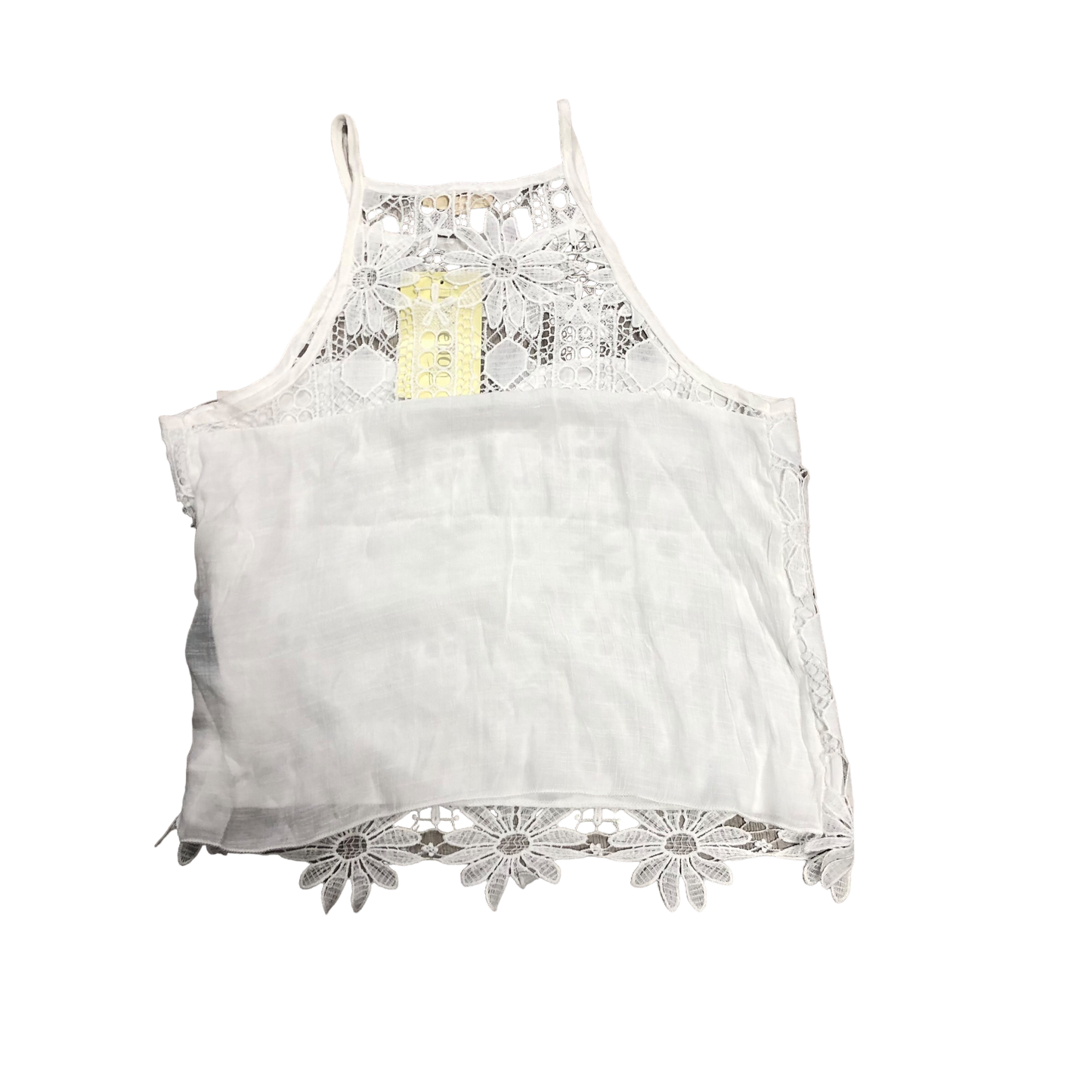 White Top Sleeveless Cmc, Size L