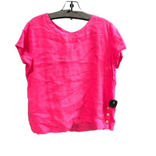 Pink Top Short Sleeve Cynthia Rowley, Size M