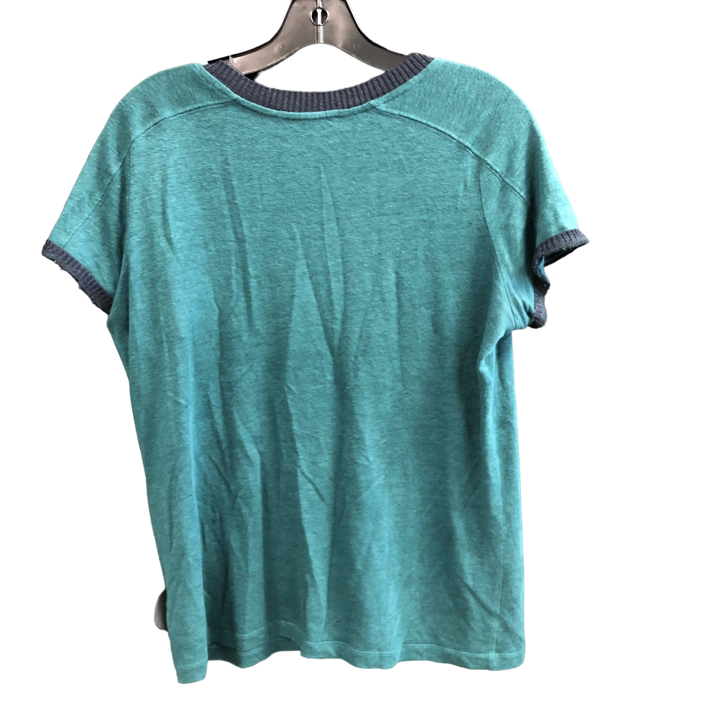 Green Top Short Sleeve Designer maje , Size L