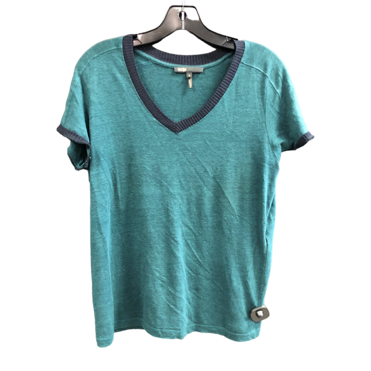 Green Top Short Sleeve Designer maje , Size L