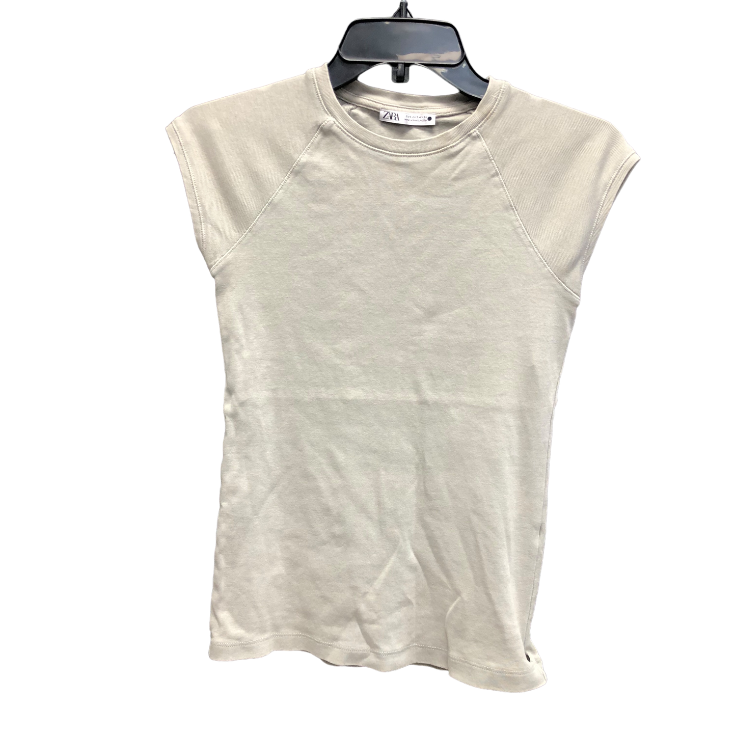 Grey Top Short Sleeve Zara, Size S