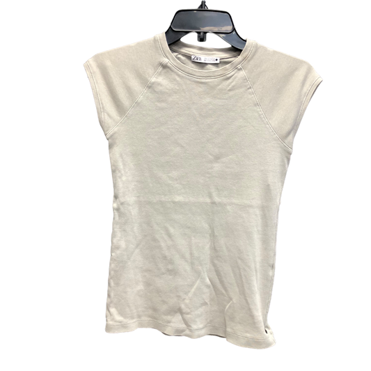 Grey Top Short Sleeve Zara, Size S