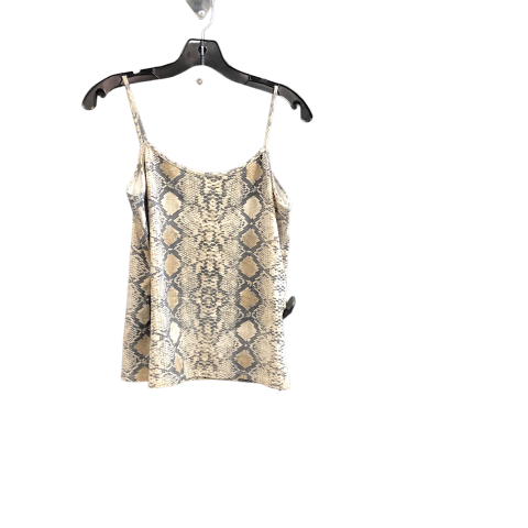 Animal Print Top Sleeveless Basic Zara, Size L