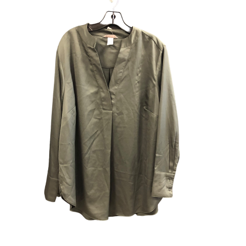 Top Long Sleeve By H&m In Green, Size: Xl