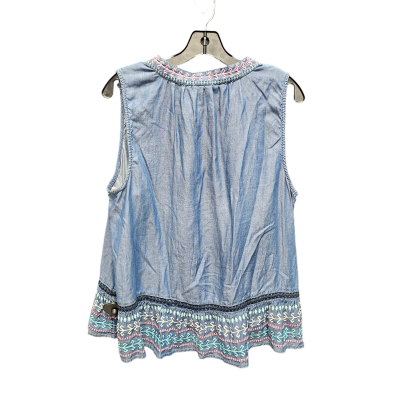 Top Sleeveless By Crown And Ivy In Blue, Size: L