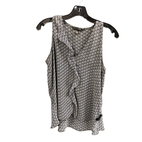 Top Sleeveless By Banana Republic In Black & White, Size: Xs