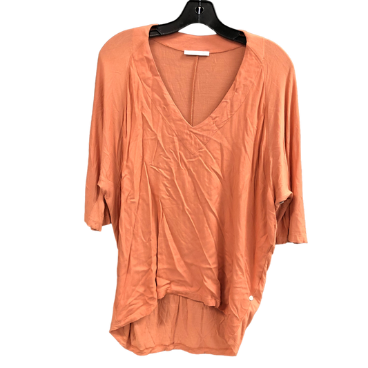 Top 3/4 Sleeve By Zara In Orange, Size: M