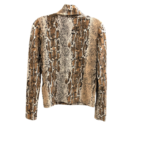 Top Long Sleeve By Zara In Animal Print, Size: S