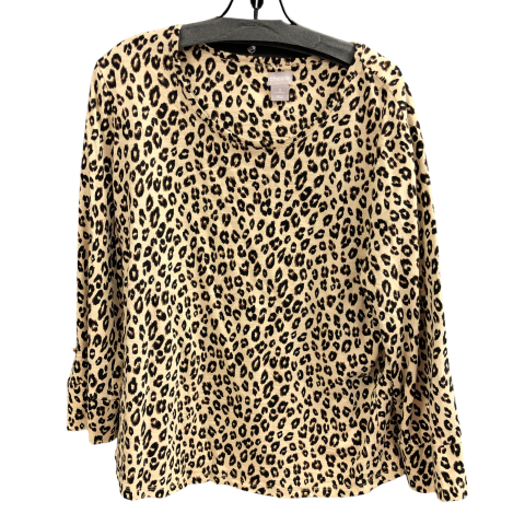 Top Long Sleeve By Chicos In Animal Print, Size: Xl