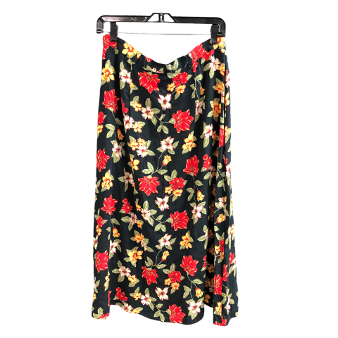 Skirt Midi By Sag Harbor In Floral Print, Size: M