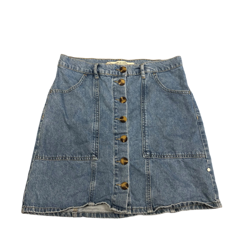 Skirt Mini & Short By Cmc In Blue Denim, Size: 8