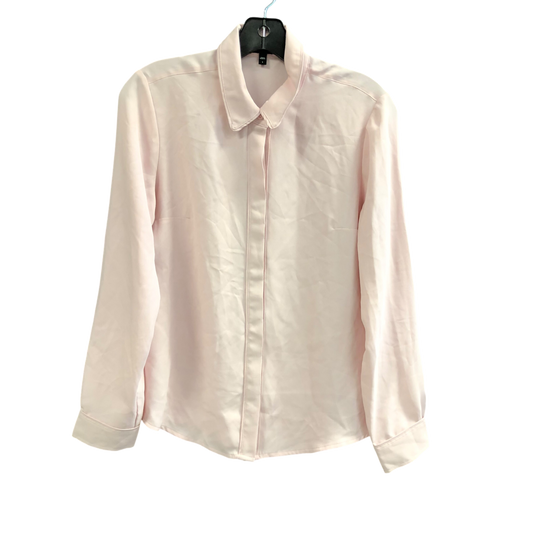 Top Long Sleeve By Express In Pink, Size: S