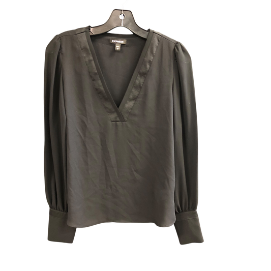 Top Long Sleeve By Express In Black, Size: Xs