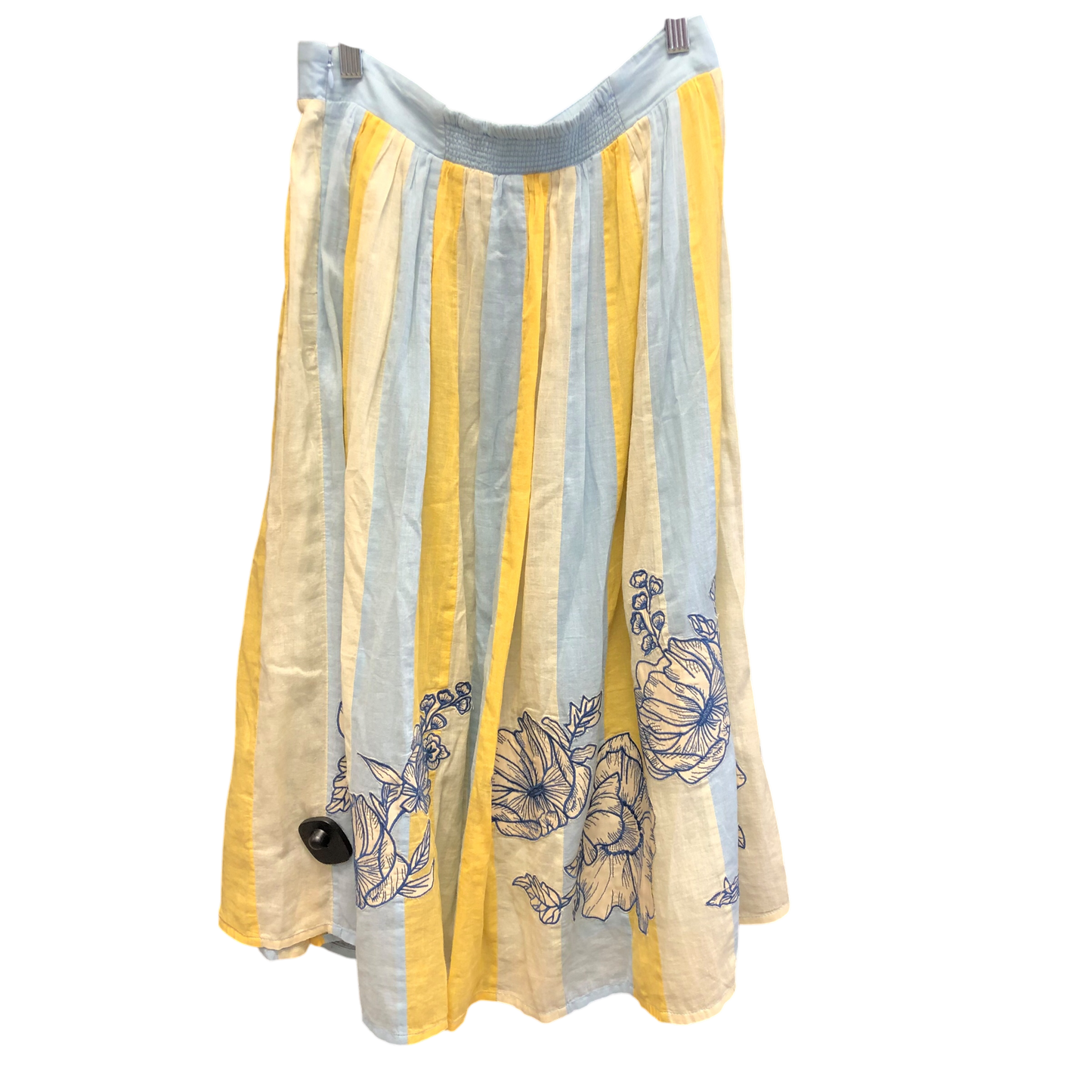 Skirt Midi By Maeve In Blue & Yellow, Size: S