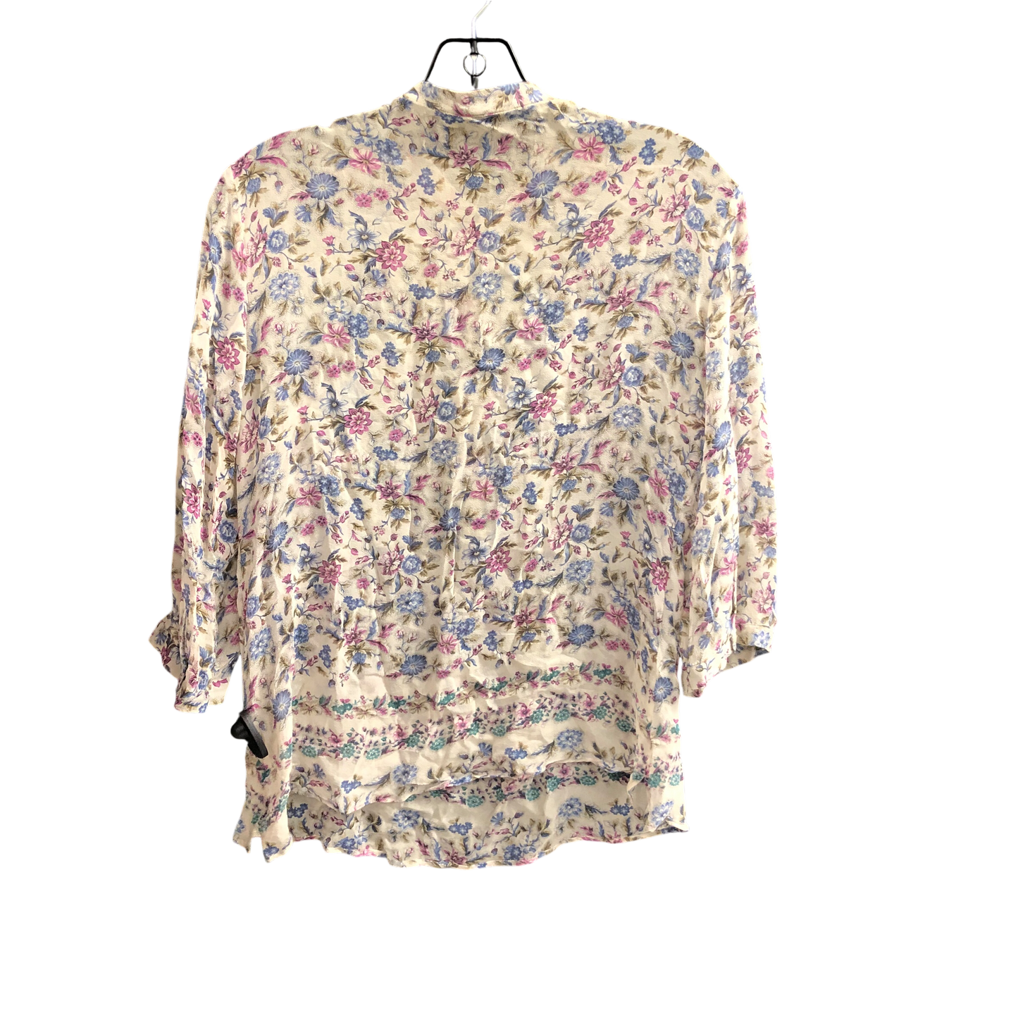 Top Long Sleeve Designer By Massimo Dutti In Floral Print, Size: S