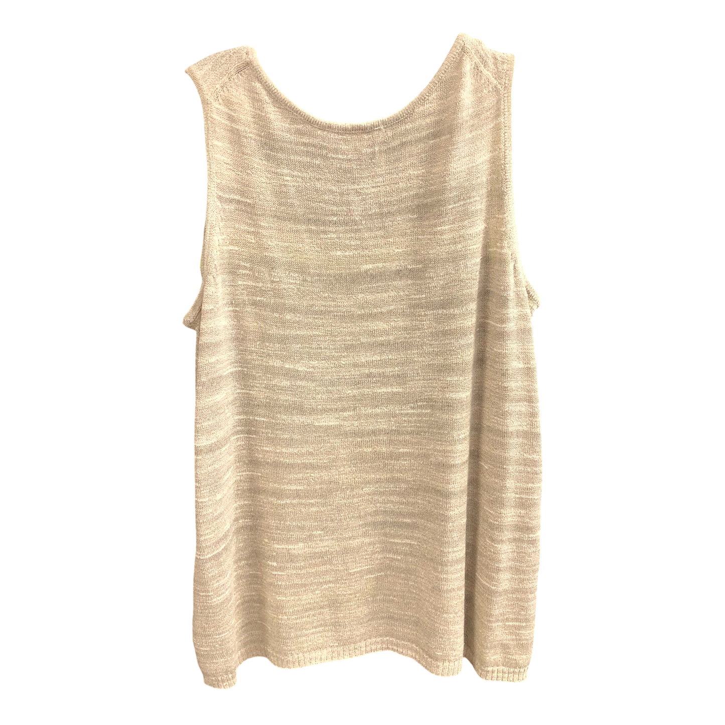 Top Sleeveless By Coldwater Creek In Green & Grey, Size: Xl