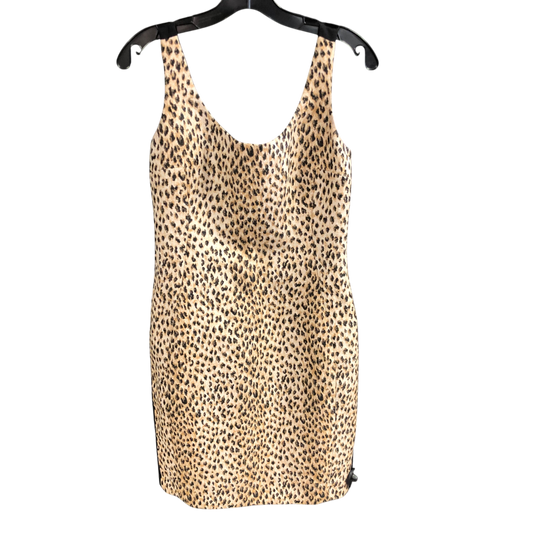 SHORT DRESS DESIGNER ANIMAL PRINT BY DIANE VON FURSTENBERG SIZE:S