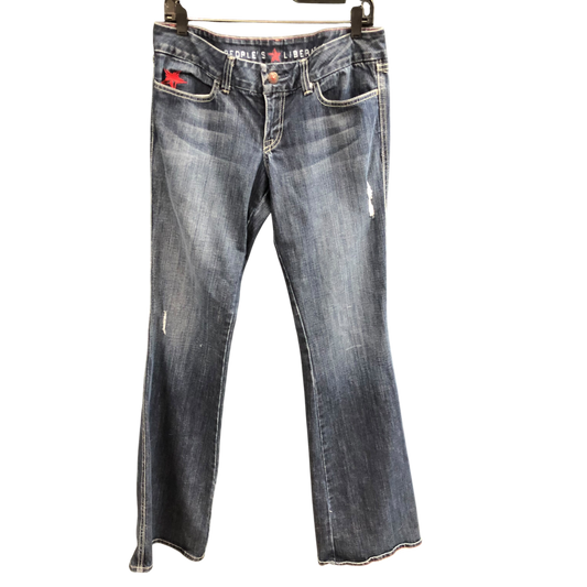 Jeans Designer By People's Liberation In Blue Denim, Size: 6