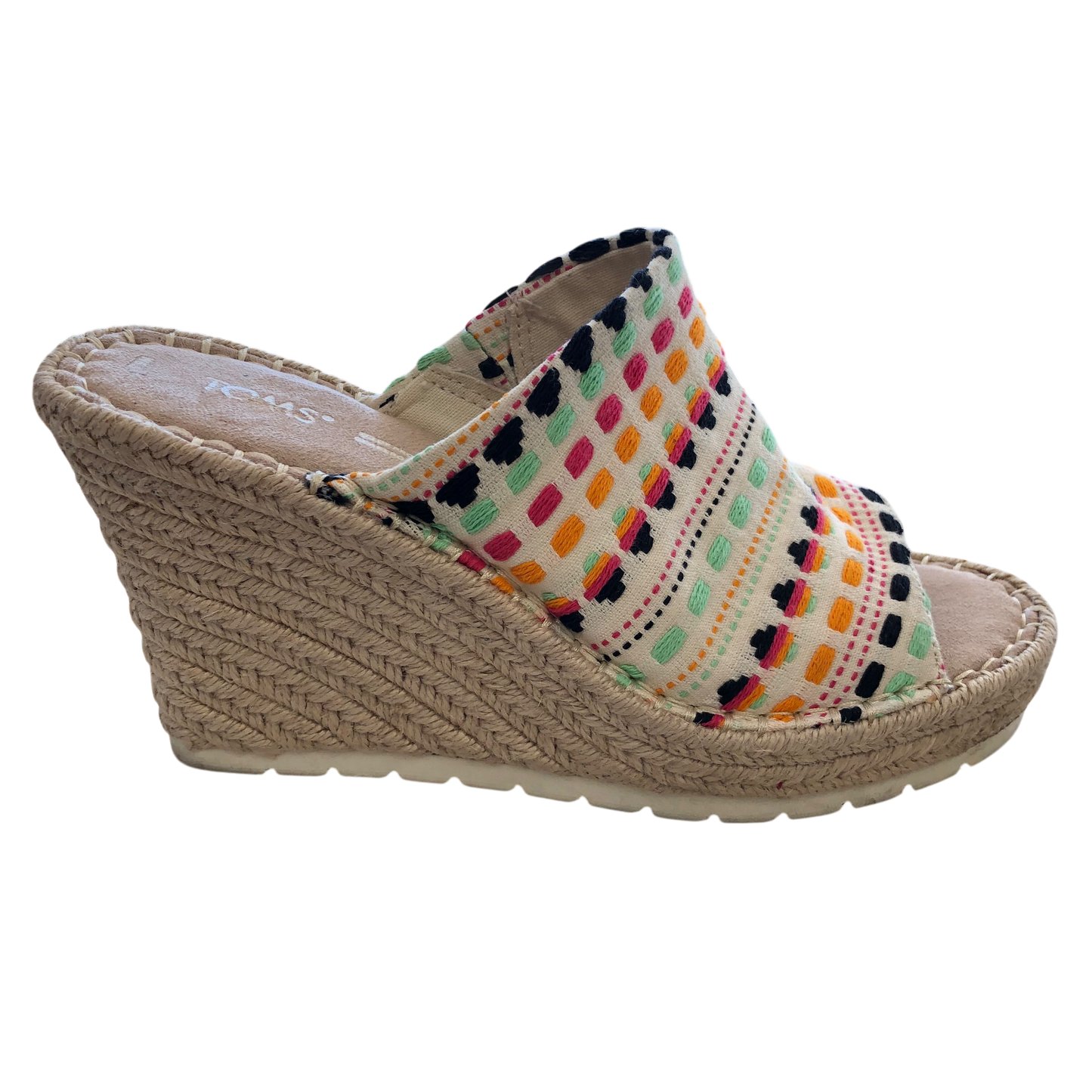 Shoes Heels Wedge By Toms In Multi-colored, Size: 6.5