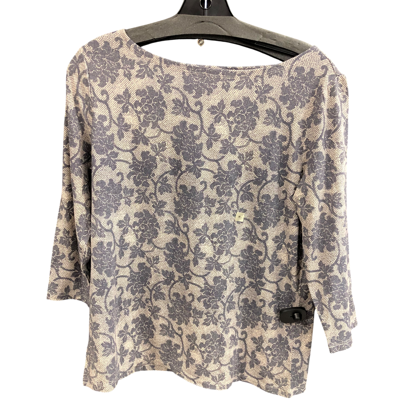 Top 3/4 Sleeve By Ann Taylor In Grey, Size: M