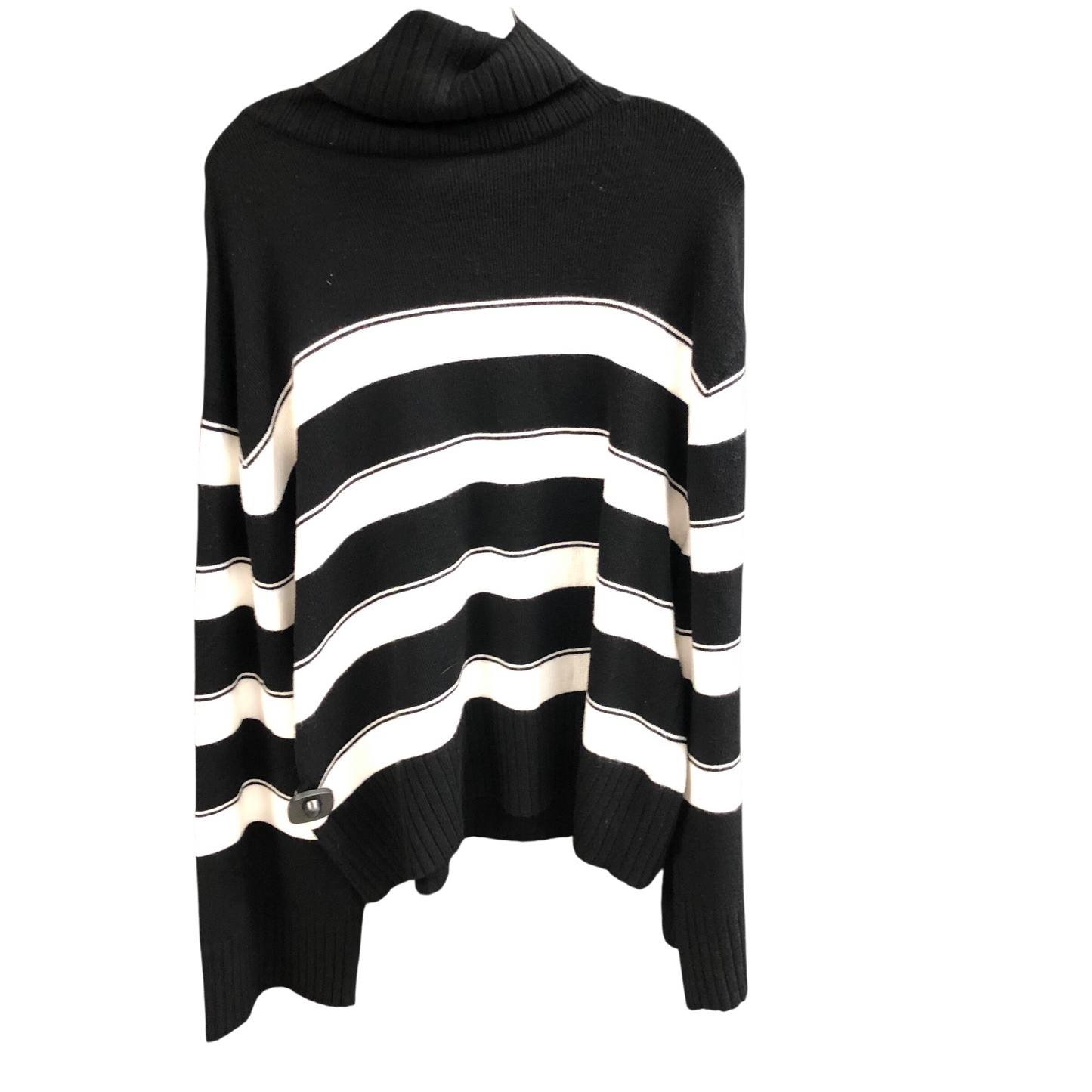 Sweater By Laundry In Black & White, Size: Xl