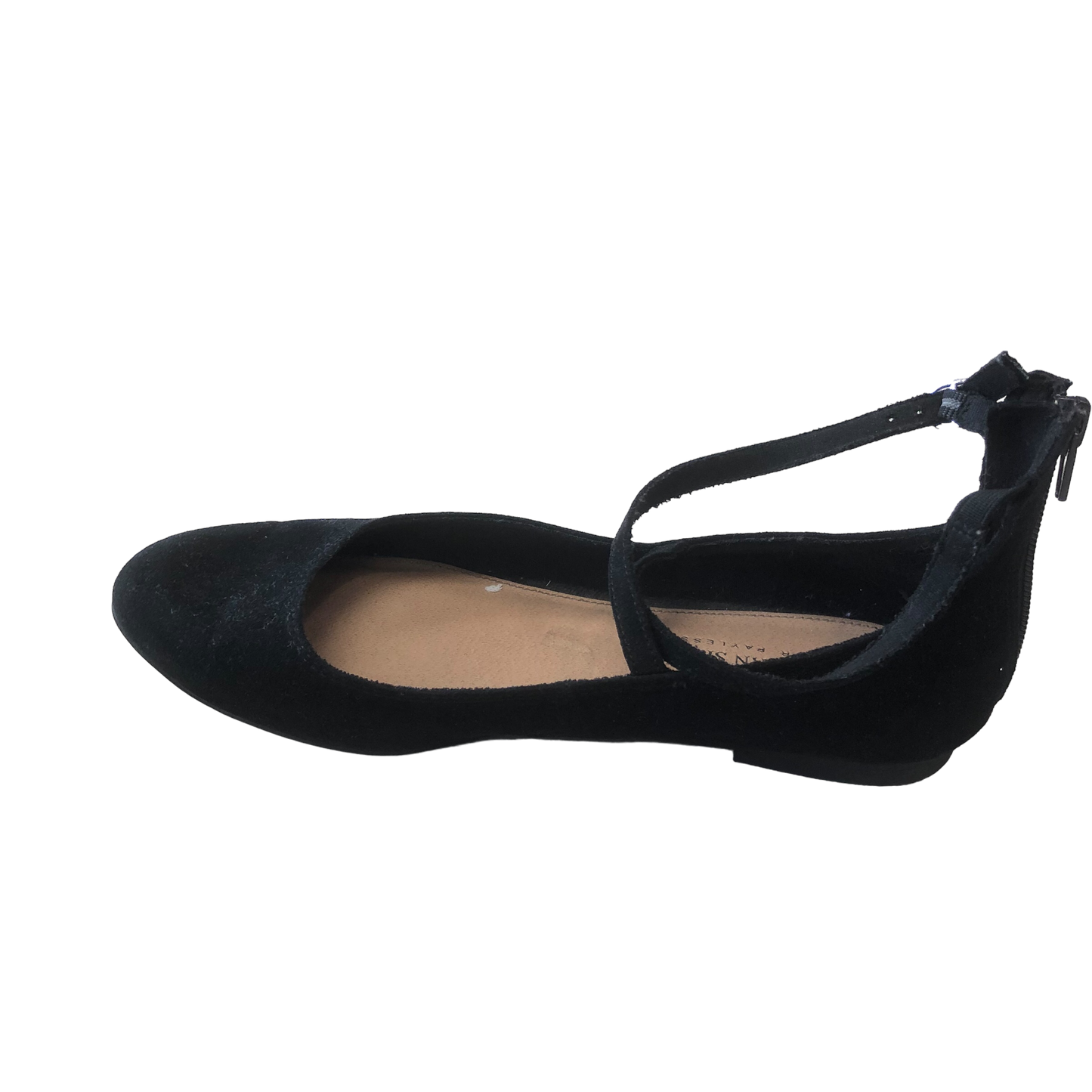 Black Shoes Flats Ballet Christian Siriano, Size 7.5