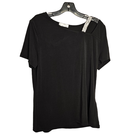 Black Top Short Sleeve 89th And Madison, Size L