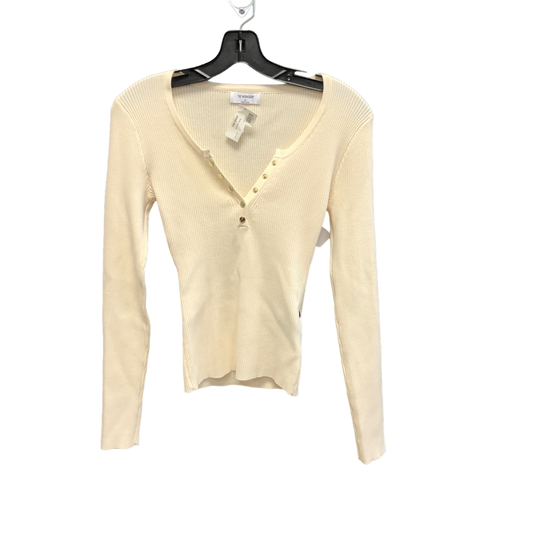 Cream Top Long Sleeve THE WORKSHOP, Size M
