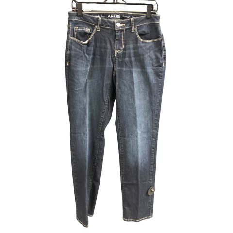 Jeans Straight By Apt 9 In Blue Denim, Size: 6