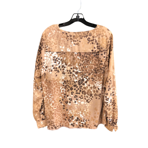 Beige Top Long Sleeve Ann Taylor, Size L