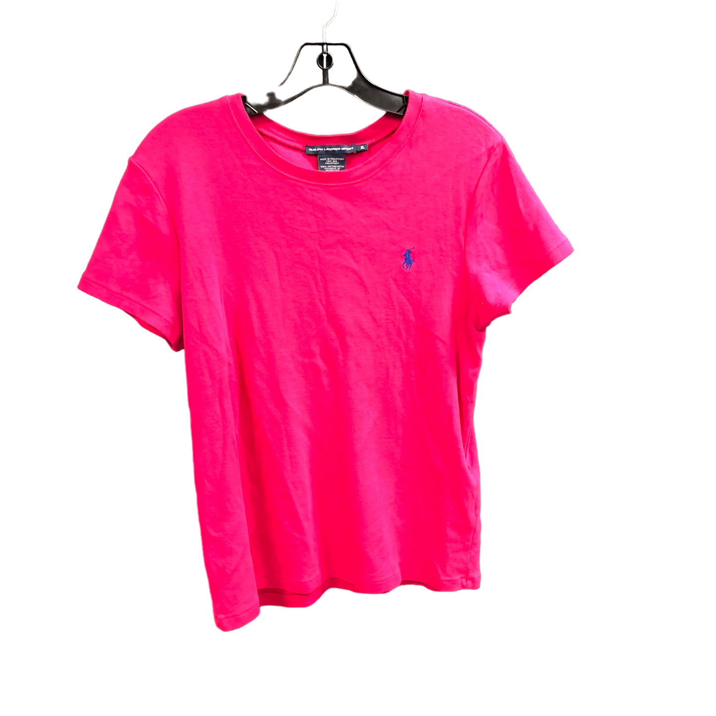 Pink Top Short Sleeve Ralph Lauren, Size Xl