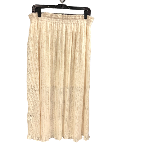 Cream Skirt Maxi Rachel Roy, Size Xl