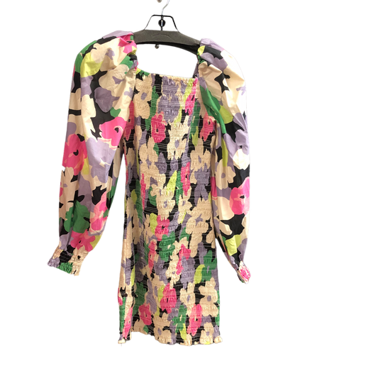 Floral Print Dress Casual Short H&m, Size S