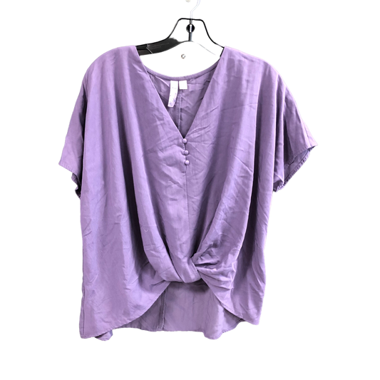 Purple Top Short Sleeve Alya, Size M