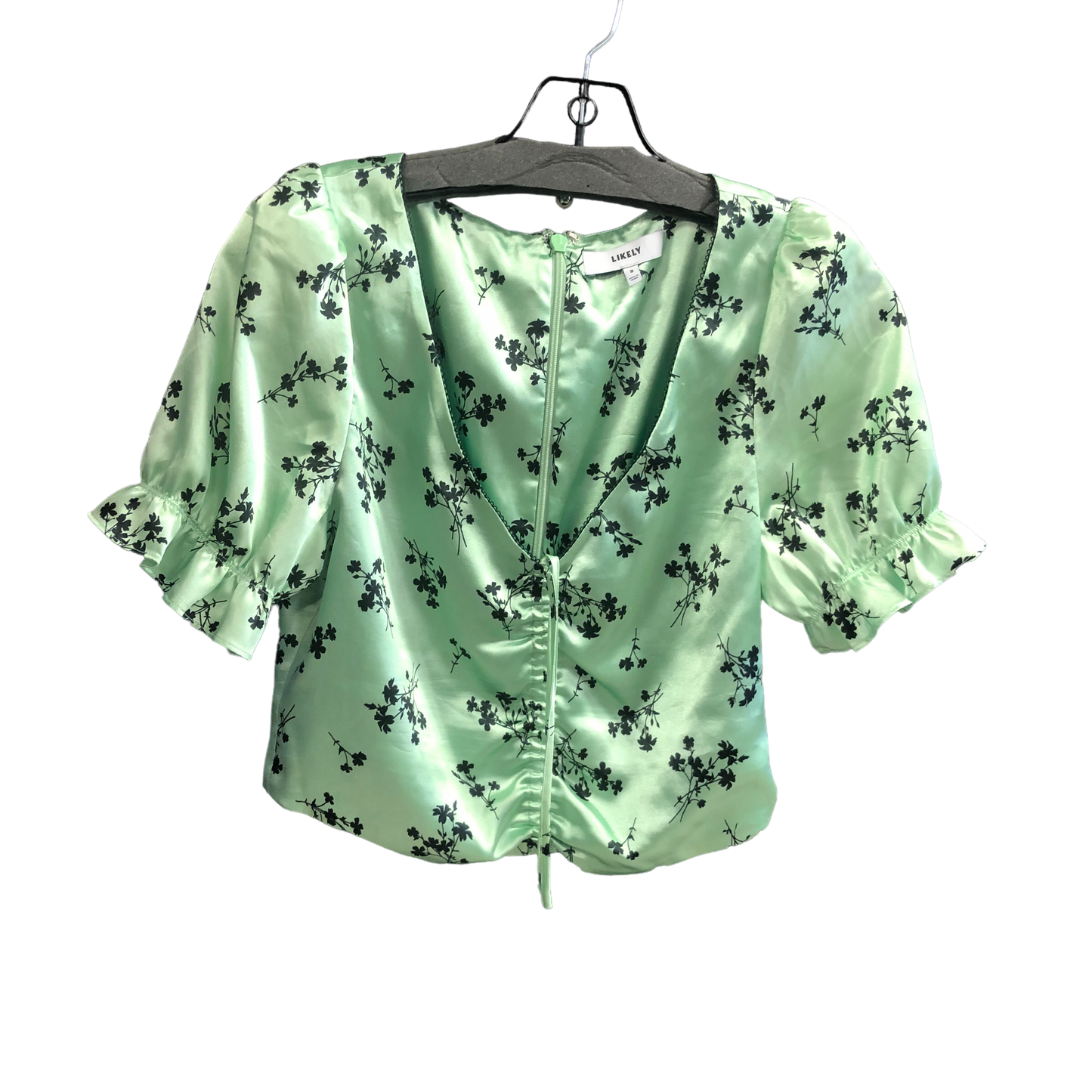 Green Top Short Sleeve Cmc, Size 8