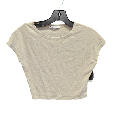 Top Sleeveless By Zara In Beige, Size: L