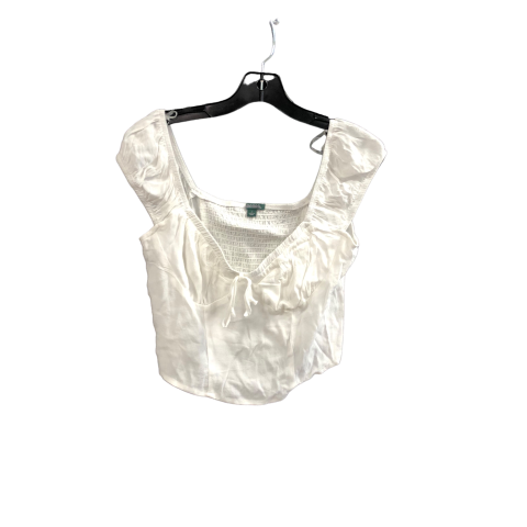 Top Short Sleeve By Wild Fable In White, Size: S