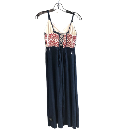 Dress Casual Maxi By Flying Tomato In Blue & Red, Size: S