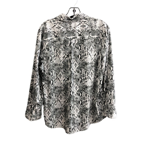 Top Long Sleeve By Faded Glory In Animal Print, Size: L