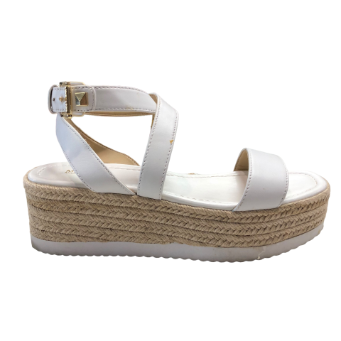 Sandals Heels Platform By Michael By Michael Kors In White, Size: 9