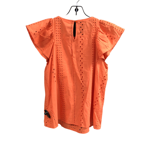 Top Short Sleeve By Ana In Orange, Size: Xs