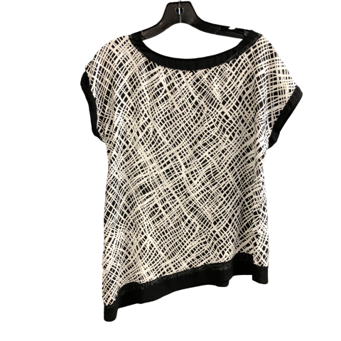 Top Sleeveless By Ann Taylor In Black & White, Size: S