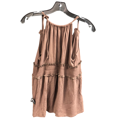 Top Sleeveless By Bcbgmaxazria In Brown, Size: L