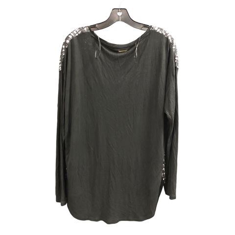 Top Long Sleeve By Michael By Michael Kors In Black & White, Size: Xl