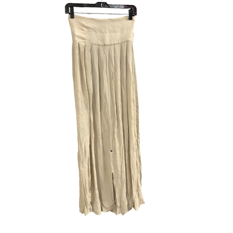 Skirt Designer By Emporio Armani In Beige, Size: 4