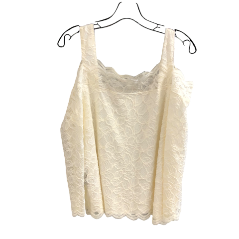 Top Long Sleeve By Chicos In Cream, Size: Xl