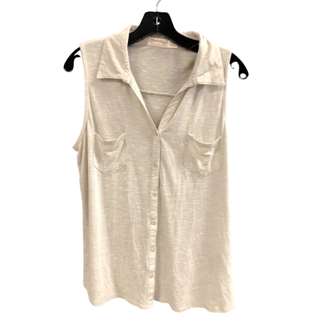 Top Sleeveless By Faded Glory In Beige, Size: Xl