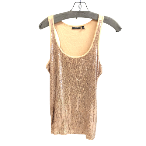 Top Sleeveless By Apt 9 In Gold, Size: L