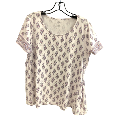 Top Short Sleeve By Pure Jill In Pink, Size: L